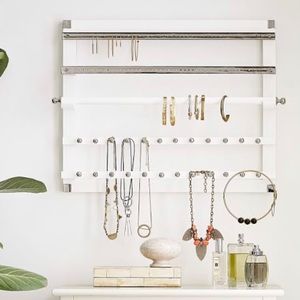Wall-Mounted Jewelry Organizer - by Pottery Barn- NWOB - White